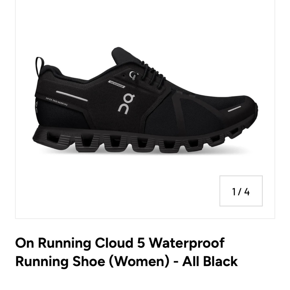 NEW!! Cloud 5 Waterproof Shoes - Black